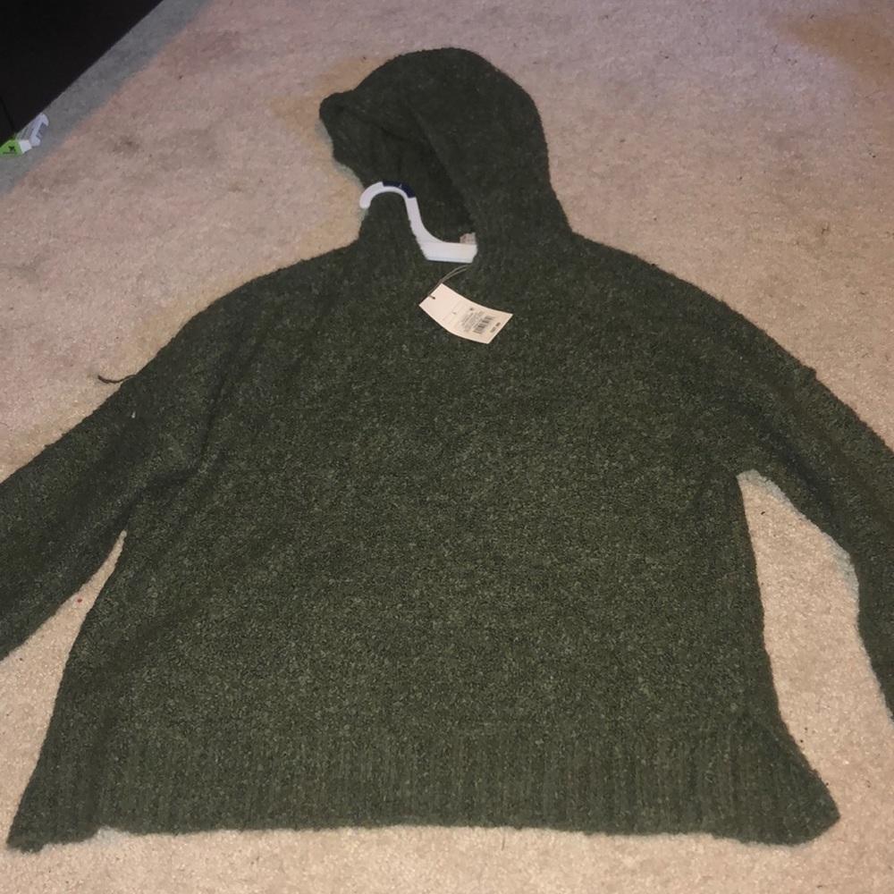 Green Hooded Sweater
